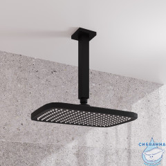 Держатель верхнего душа Iddis Optima Home OPH20BSi61 40 см (черный матовый)