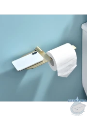 Держатель туалетной бумаги Raglo R300.03.03 (сатин золотой)