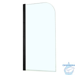 Шторка для ванны Azario Merrit 70x150 профиль черный, стекло прозрачное AZ-NF6211 700 BLACK