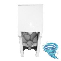 Унитаз напольный безободковый Azario Scala с бачком и сиденьем Soft Close (микролифт) AZ-8101