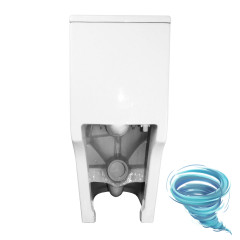 Унитаз напольный безободковый Azario Scala с бачком и сиденьем Soft Close (микролифт) AZ-8101