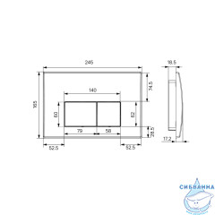 Кнопка смыва Iddis Optima Home OPH10W0i77 белый