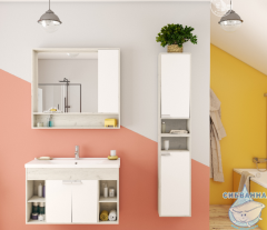 Зеркало-шкаф Акватон Флай 100 1A237802FAX10  белый/дуб крафт