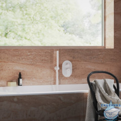 Встраиваемый смеситель для ванны Ravak Eleganta X070264 (белый матовый)