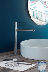 Смеситель для раковины Jacob Delafon Odeon Rive Gauche E21030-CP-CP (с донным клапаном) (хром)