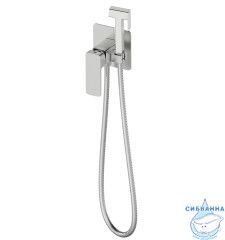 Встраиваемый смеситель с гигиеническим душем Oliveeka D-Line OL-829003-BN (никель)