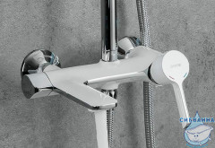 Душевая система Gappo G2403-8 260 1 режим (хром/белый)