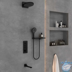 Душевая система Vincea 250 1 режим VSFW-433TI1RMB (черный матовый)