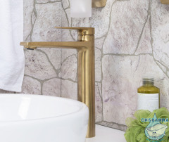 Смеситель для раковины Wasserkraft Aisch 5503H (без донного клапана) (золото)