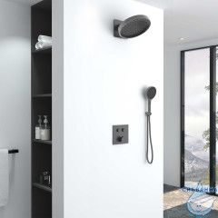 Душевая система Vincea 300 1 режим VSFW-421I3GM (вороненая сталь)