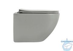 Унитаз подвесной безободковый Aquatek Европа AQ1901-MG с сиденьем Soft Close (микролифт)