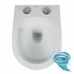 Унитаз подвесной безободковый Calypso CS246UQ-TK с сиденьем Soft Close (микролифт)