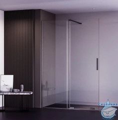 Walk-in Veconi Premium Trento 130 профиль графит, стекло прозрачное PTDW-50GR-130-01-C4