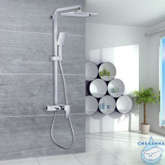 Душевая система Gappo G2407-30 300 1 режим (хром/белый)