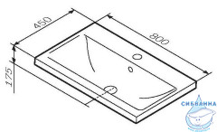 Мебельная раковина Am.Pm X-Joy 80 см M85AWCC0802WG