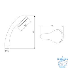 Смеситель для ванны Milardo Duplex DUPSBL2M10 с аксессуарами (хром)