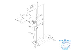 Душевая система Am.Pm Like 250 1 режим F0780464 (хром)