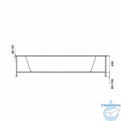 Акриловая ванна Bas Аура 150х150 с ножками