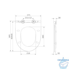 Сиденье для унитаза AM.PM Awe C117853WH (микролифт)