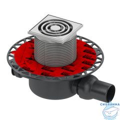 Дренажный трап для душа TECEdrainpoint S 120 с горизонтальным выходом 3601200 (стандартный), с сухим затвором 3695005