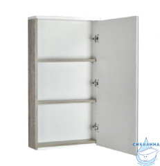 Шкаф-зеркало Акватон Эмма 45, белый глянец