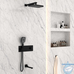 Душевая система Vincea 320 1 режим VSFW-432T1MB (черный матовый)