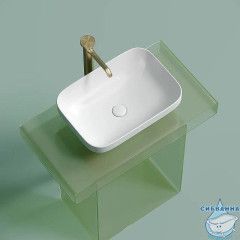  Раковина на столешницу 50 см Ceramicanova Element CN6055MW (белый матовый)