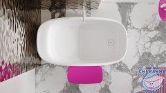 Ванна из искусственного камня Salini Ориенте Офуро 140x80 (материал S-Sense, белый матовый)