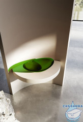 Раковина на столешницу 60 см ABBER Kristall AT2808Emerald