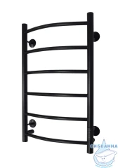 Полотенцесушитель электрический Санприз Классик П6 40х70 (черный матовый) (подключение универсальное)