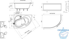 Акриловая ванна Ravak Rosa I 160x105 R с ножками