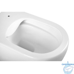 Унитаз подвесной безободковый Charus Skandenborg Rimless EWC700-125W с сиденьем Soft Close (микролифт)