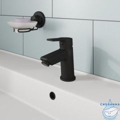 Смеситель для раковины Milardo Stripe STRBL00M01 (без донного клапана) (черный матовый)