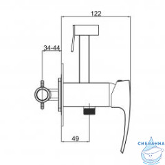 Смеситель Gappo G7207-3 с гигиеническим душем (золото)