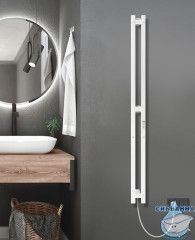 Полотенцесушитель электрический Indigo Style PRO (с таймером) 10х120 белый матовый (с возможностью скрытого подключения, подключение R/L)