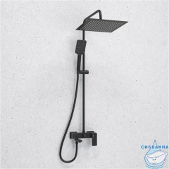 Душевая система Wasserkraft 300 1 режим A277.162.130.BM  (черный матовый)