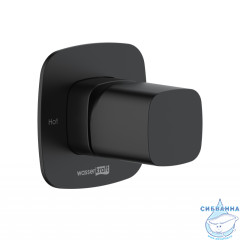 Встраиваемый смеситель для душа Wasserkraft Nuthe 9151 (черный матовый)