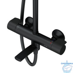 Душевая система Am.Pm X-Joy 230 1 режим F0785A522 (черный матовый)