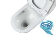 Унитаз напольный безободковый со смывом торнадо Aquatek Гелиос AQ2816T-00 с бачком и сиденьем Soft Close (микролифт)