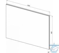 Зеркало Aquanet Гласс 100 274134 с LED подсветкой