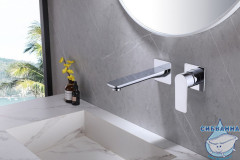 Смеситель для раковины встраиваемый Abber Weiss Insel AF8082 (хром)