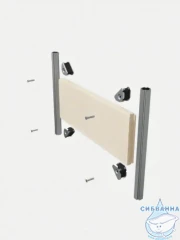 Монтажная пластина для крепления доп. элементов 400х400 мм Хоммет 1000400