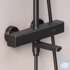 Душевая система Damixa Gala 953810300 (черный матовый)