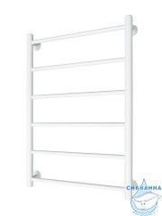 Полотенцесушитель водяной Санприз Аврора П6 80х50 (нижнее подключение 50 см) (белый матовый)