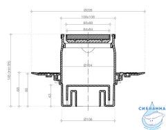 Дренажный трап для душа Pestan Confluo Standard 13702567