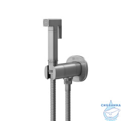 Встраиваемый смеситель с гигиеническим душем Lemark Solo LM7172GM (графит)
