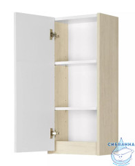Шкаф Акватон Сканди 35 белый глянцевый/дуб верона