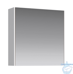 Зеркальный шкаф Aqwella Mobi 60 см белый глянец