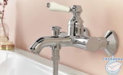 Смеситель для ванны Jacob Delafon Louise E24363-CP (хром/белый)