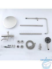 Душевая система Frap F24807 250 1 режим (сатин)